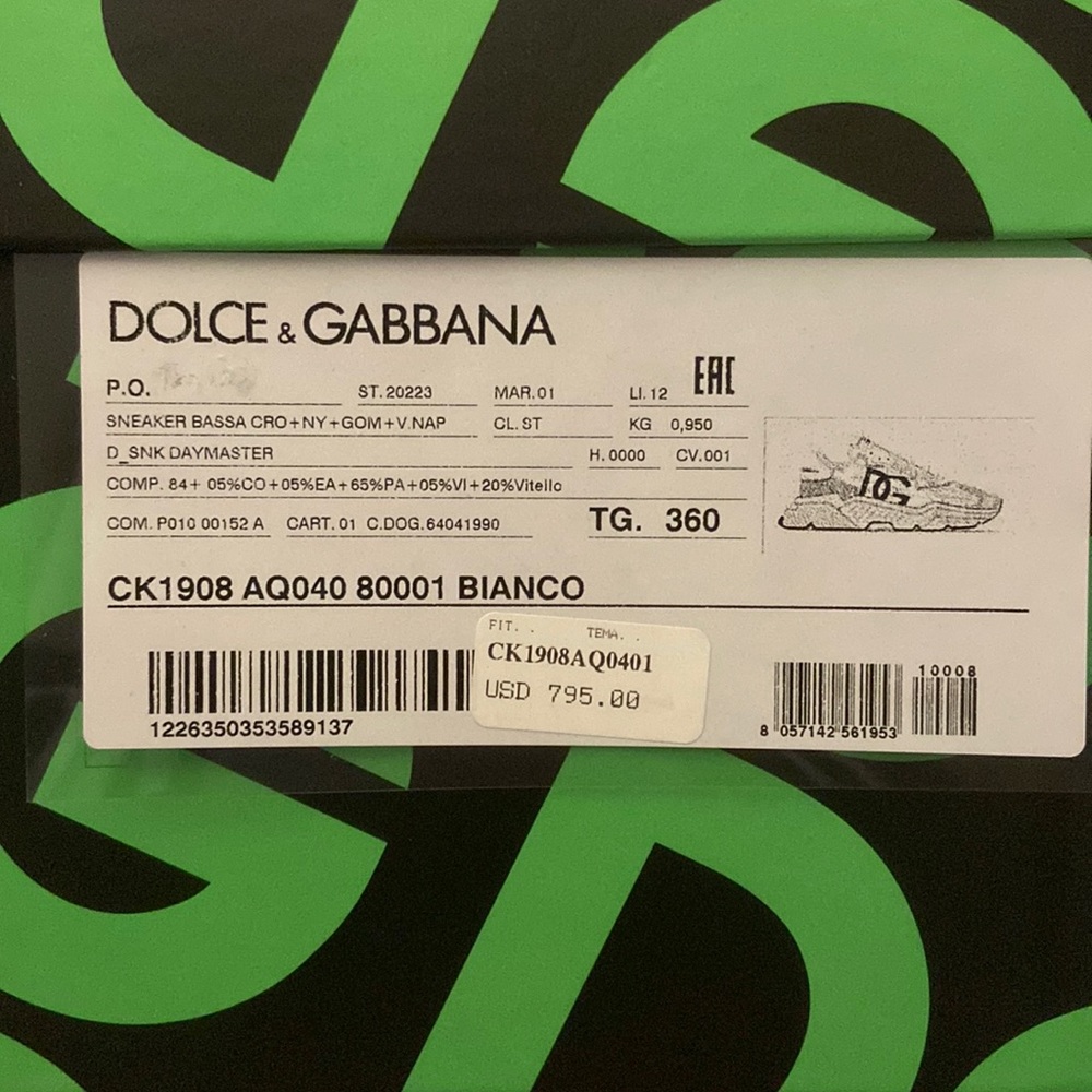 Brand new Dolce and Gabbana sneakers (Never Worn)